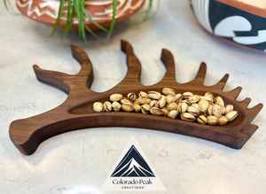 Plateau décoratif moderne en bois d'orignal Plateau à vaisselle en bois sans danger pour les aliments avec organisateur pour la décoration de la maison ou de la cabine - Product Image 5