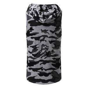 Sudadera con capucha sin mangas de talla grande para hombre más vendida OEM 100% algodón patrón sólido temporada de invierno logotipo personalizado de alta calidad - Product Image 2