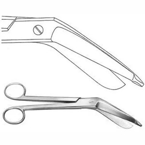 Lister-Tijeras de vendaje, instrumentos quirúrgicos de 5,5 pulgadas, de acero inoxidable, para lactancia - Product Image 6