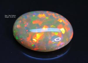 โอปอลเอธิโอเปียที่น่าทึ่ง Cabochon รูปไข่รังผึ้งอัญมณีโอปอลเอธิโอเปียทําสําหรับจี้ - Product Image 2