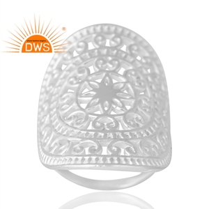 <b>Unique</b> Design Sterling Silver Cocktail Cocktail Band Ring Custom Jewelry <b>For</b> Women <b>Gift</b> <b>For</b> <b>Her</b> - Product Image 1
