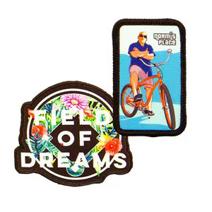 Custom Printed Embroidery Flower Shape Canvas <b>Patches</b> for Hats and <b>Clothing</b>-Wholesale Price 2025 - Product Image 3