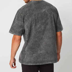 Camiseta Acidwash para hombre, duradera, cómoda, elegante, ropa informal, algodón a la moda, único, ligero, Premium, armario para todos los días - Product Image 2