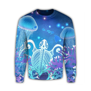 Nouveaux hommes sweats à manches longues col rond hawaïen automne sweat/hommes hawaïen sweat mode Street Wear vêtements pour hommes - Product Image 1