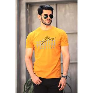 Mens NOHAR Graphic Casual T-Shirt 100% Organic Cotton 300 Gsm Jersey Loose Fit Dtg <b>Print</b> Fitness Style - Product Image 1