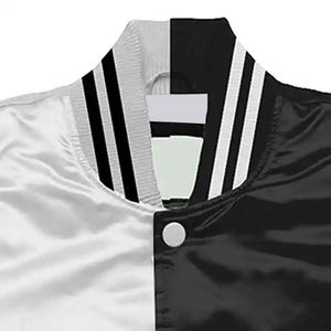 Nouvelle veste bomber homme hiver 2026 noire et blanche en nylon imperméable coupe-vent avec fermetures éclair de qualité, écologique, prix de gros - Product Image 6