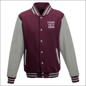 Chaqueta universitaria personalizada para hombre al por mayor, transpirable, fina, de largo, de diseño liso con cuello levantado, chaqueta en blanco estilo callejero - Product Image 2