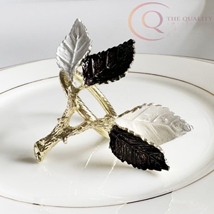 Anillos de Servilleta de Metal de Lujo Premium, Decoraciones Ecológicas para Mesa de Boda, para Uso Doméstico y Profesional - Product Image 5