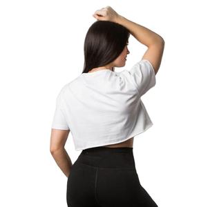 Camisetas cortas de estilo urbano con hombros descubiertos, camiseta corta informal de manga corta para verano, camiseta corta para mujer - Product Image 5