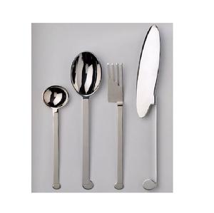 Ensemble de couverts en acier inoxydable poli miroir brillant, 4 cuillères à dîner et couteaux à beurre, fourchettes pour fêtes et complexes hôteliers, services de couverts - Product Image 1