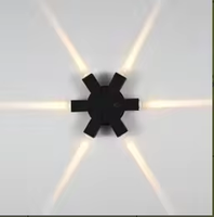 Lampe murale LED circulaire étanche pour extérieur, idéale pour villas, hôtels et aménagements paysagers
