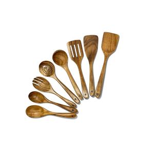 Latest New Design Wood Cutlery <b>Set</b> 100% High Quality Most Popular Custom Design Handmade Flat Ware <b>Wooden</b> <b>Spoon</b> Hotel Kitchen - Product Image 6