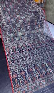 Trendy Deshi Dhakai Jamdani Sharee Calidad de exportación para mujeres JAMDANI FABRIC Azul ROJO VERDE Golden Sky Blue de Bangladesh - Product Image 4