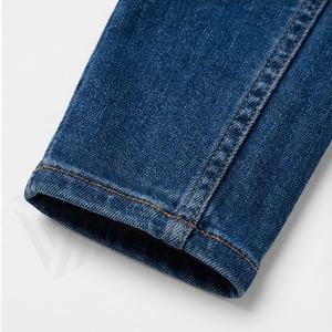 Pantalones de Mezclilla de Alta Calidad para Mujer, Cintura Alta, Holgados, Ajustados, Elegantes, Color Personalizado, con Botones, Transpirables, de Algodón, Estilo Lápiz - Product Image 6