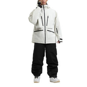 Personalizado traje de esquí de los hombres de invierno a prueba de viento impermeable Snowboard chaqueta de esquí y pantalón de talla grande Premium ligero traje de esquí de los hombres - Product Image 5