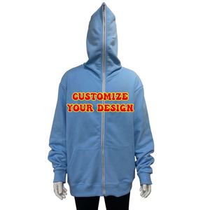 Sudaderas con cremallera facial para hombre, sudaderas con capucha personalizadas de alta calidad para hombre, estampado a granel de lana sólida con cremallera completa, Sudadera con capucha de alta calidad, último diseño - Product Image 1