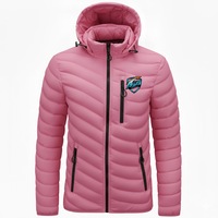Veste matelassée légère pour homme, col montant, fermeture éclair sur le devant, logo uni, respirante, séchage rapide, isolée, vêtements d'extérieur d'hiver