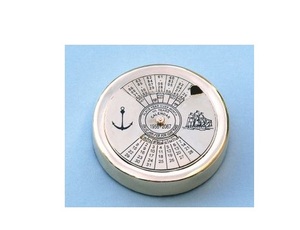 Base en laiton pur Conception de calendrier perpétuel Meilleur pour les décorations de table Maison festive Accents de qualité supérieure de haute qualité - Product Image 4