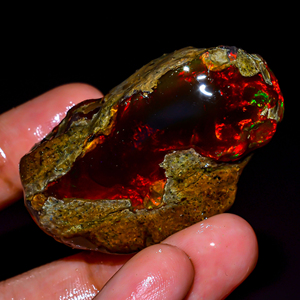 Piedra preciosa suelta de joyería de ópalo, Ópalo etíope áspero, Ópalo de fuego múltiple, piedra preciosa de ópalo natural, Ópalo etíope crudo, 156 Ct. - Product Image 1