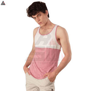 Camiseta Deportiva de Tirantes para Hombre, Estilo Nuevo, Tejido de Algodón y Fibra de Bambú, Secado Rápido, Informal, para Gimnasio, Venta al por Mayor, Transpirable, para Entrenamiento Atlético - Product Image 3
