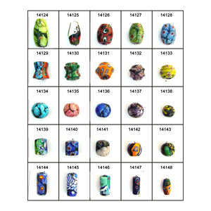 Superventas cuentas de cristal de Murano hechas a mano de alta calidad para la fabricación de joyas excelente para creaciones de pulseras populares - Product Image 1