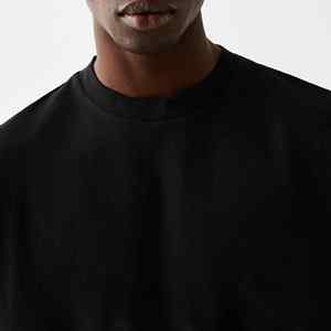 100% algodón Boxy Fit camiseta de gran tamaño hombres High Street Style Drop Shoulder alta calidad peso pesado 300g frente sin costuras - Product Image 3