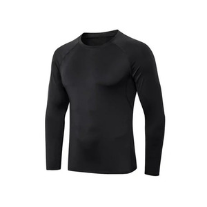 เสื้อยืดออกกำลังกายผู้ชายผ้าคอตตอนสแปนเด็กซ์ยืดได้เสื้อยืดออกกำลังกายในยิมระบายอากาศได้ทรงพลัสไซส์ - Product Image 1