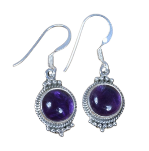 Améthyste Gemstone Trending Design Boucles d'oreilles Boucles d'oreilles en argent sterling massif 925 pour femmes filles Boucles d'oreilles pendantes Bijoux en argent - Product Image 1