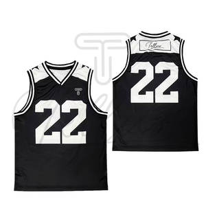 Maillot de basket-ball unisexe pour adultes imprimé sur mesure de haute qualité Ensemble de sport Respirant Séchage rapide Sans manches 100% polyester - Product Image 5