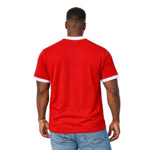T-shirt en chenille rouge et blanc ΚΑΨ Kappa Alpha Psi, taille réelle, coton premium, broderie, vêtements de fraternité grecque - Product Image 2