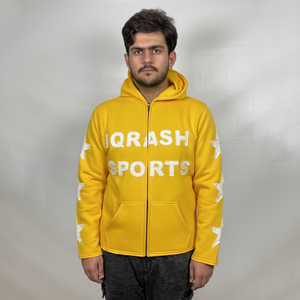 Nouveauté Sweat-shirt pour homme en polyester et coton, couleur unie tendance, logo brodé sur le devant, personnalisable, vente en gros, sweat-shirts basiques - Product Image 1