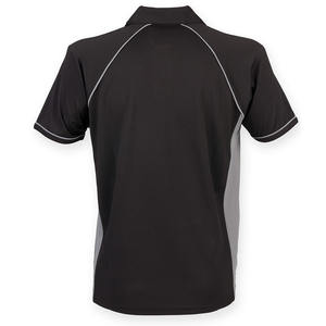 Botón de tela de malla de algodón Piqué de alta calidad para hombre, 180g, para polos, logotipo bordado transpirable, lona de manga corta sólida - Product Image 6