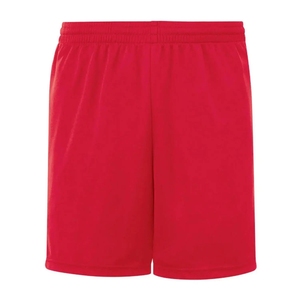 INDEX SPORTSWEAR White <b>Polyester</b> <b>Shorts</b> With Red Side Stripes Drawstring Waist Regular Fit Unisex Adult All Seasons - Product Image 3