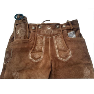 กางเกงหนังแท้สำหรับผู้ชายดีไซน์ตามสั่งสไตล์6XL กลางมีกระดุมแบบดั้งเดิม Oktoberfest - Product Image 2