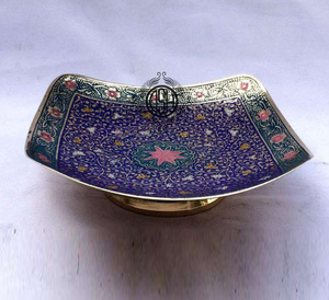 Venta caliente Nuevo diseño Cuenco de metal hecho a mano Excelente calidad Mesa pulida Cuenco para servir frutas para fiestas - Product Image 1