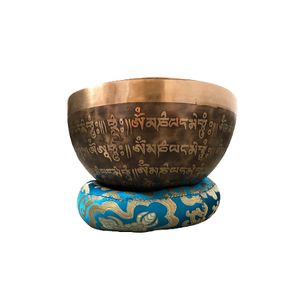 Cuenco para cantar de meditación de Yoga tibetano de forma redonda de tamaño personalizado Cuenco para cantar de latón de calidad Superior de Home Arts - Product Image 1