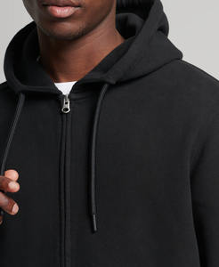 Solid <b>plain</b> <b>black</b> zipper winter season customized logo full sleeve cheapest price 100% cotton with drawstring <b>hoodies</b> for <b>men</b> - Product Image 4