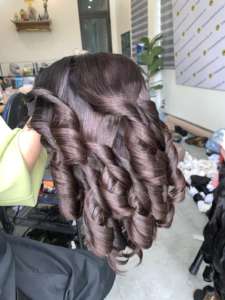 Bouncy Curl 100% Virgin Remy Hair Vietnam Transparent HD Frontal Double Noeuds Trame Unique Perruque Couleur Naturelle 1b - Product Image 2