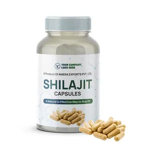 הודו מקור אספקת מעולה באיכות ניטרלי בתפזורת טעם Shilajit צמחים כמוסות עבור שמירה על רמות אנרגיה