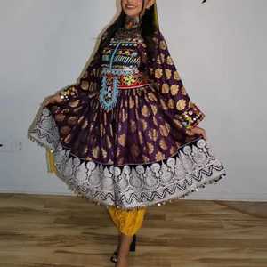 ชุดปาร์ตี้งานแต่งงานของผู้หญิงสไตล์อัฟกานิสถานชุดเดรสแขนยาวผ้าเย็บปะระบายอากาศได้ดี - Product Image 2