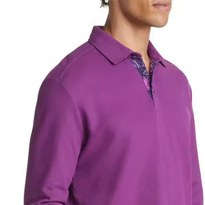 Men's Full <b>Sleeve</b> <b>Golf</b> for <b>Polo</b> T-Shirt High Quality 100% Cotton Custom Embroidery Anti-Wrinkle Knitted Fabric <b>Polo</b> Shirts - Product Image 3
