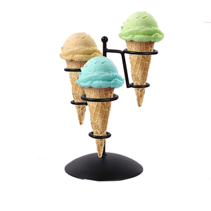 Table Decorative Metal <b>Ice</b> <b>Cream</b> Display Stand Excellent Quality Handmade <b>Ice</b> <b>Cream</b> Holder Black Color Fancy <b>Ice</b> <b>Cream</b> Holder - Product Image 4