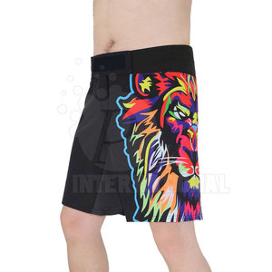 Short de boxe MMA avec Logo personnalisé, dernière conception, Service OEM, vente chaude, couleur unie, à vendre - Product Image 4