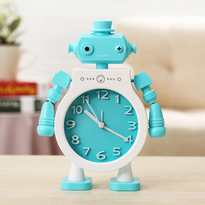 Reloj Despertador Robótico Moderno y Lujoso, Reloj de Escritorio Metálico Creativo y Silencioso para el Hogar o la Oficina, con Logotipo Personalizado para Decoración - Product Image 2