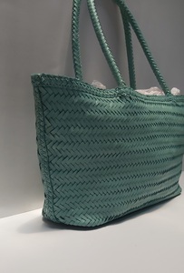 Sac fourre-tout de luxe pour femmes de style bohème occidental en cuir pur de qualité supérieure avec sac floral usiné à la main pour femmes - Product Image 4