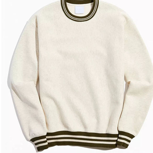 Sudadera lisa en blanco para hombre OEM bajo MOQ proveedor mayorista Sudadera lavada Vintage para hombre OEM Etiqueta Privada entrega rápida - Product Image 1