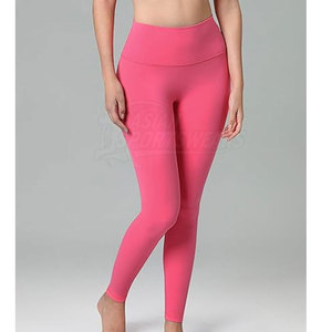 Leggings de sport pour femme, taille haute, respirants, avec soutien abdominal, texture lisse, pour le fitness et le confort en mouvement - Product Image 2