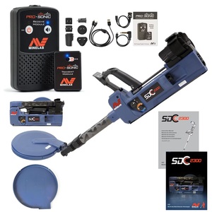 Détecteur de métaux pliable authentique S D C 2300, étanche - Product Image 1