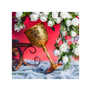 Luxury Brass <b>Goblet</b> Cup Handmade Royal Chalice | Antique Finish Medieval Decor | Elegant Gift & Table Accent Premium Collection - Product Image 4