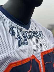 T-shirts personnalisés pour hommes, coupe ample, en tissu mesh doux, avec broderie et impression effet vieilli, col en V, pour le sport et l'été - Product Image 3